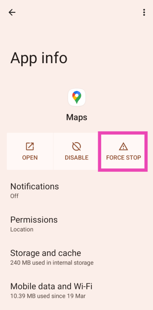 Step 3: Hit Force stop. Top 6 Ways to Fix ‘Dark Mode Not Working’ in Google Maps