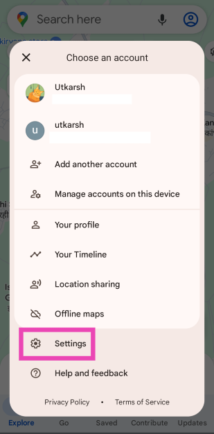 Step 2: Hit Settings. How to Enable Glanceable Directions on Google Maps