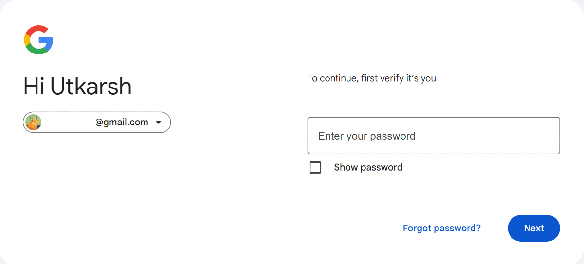 Step 4: Enter your password to verify it’s you.