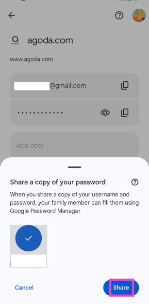 Step 6: Tap on Share.