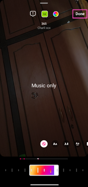 Step 6: Select an audio track from Instagram’s music library and hit Done. how to add multiple songs to instagram reels