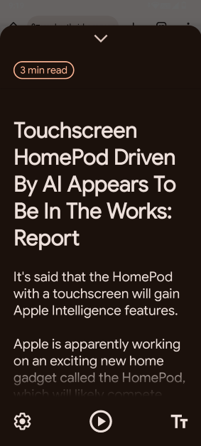 Step 3: The text from the webpage will open on a new page, without the website’s layout and devoid of all the ads. 