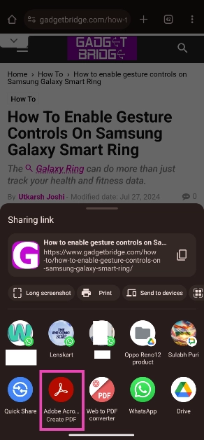 Step 3: Select your preferred PDF viewer app from the list. Top 3 ways to save an article or webpage as a PDF on your phone (2024)