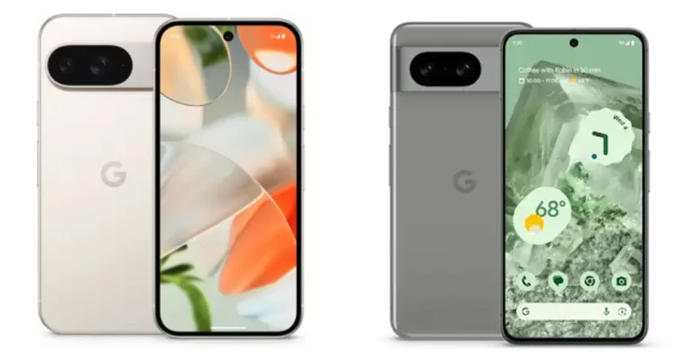 Comparison: Google Pixel 9 vs Pixel 8