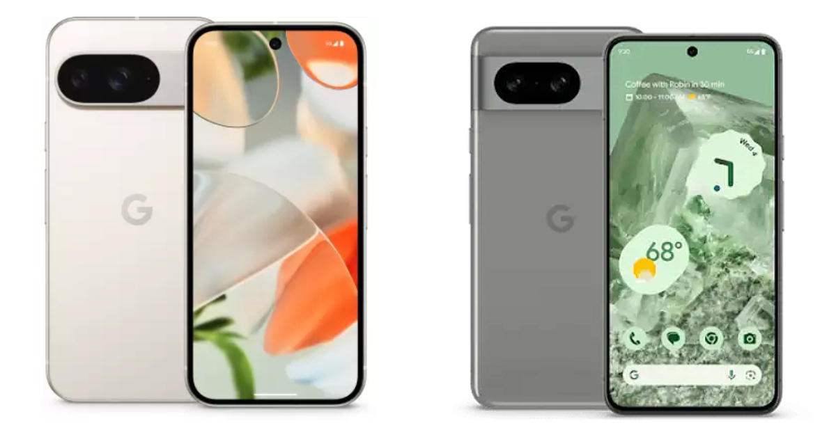 Comparison: Google Pixel 9 vs Pixel 8
