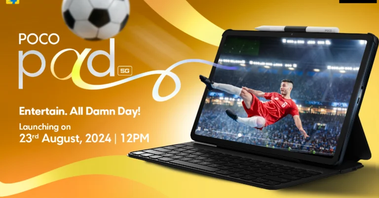 Poco Pad 5G India launch set for August 23