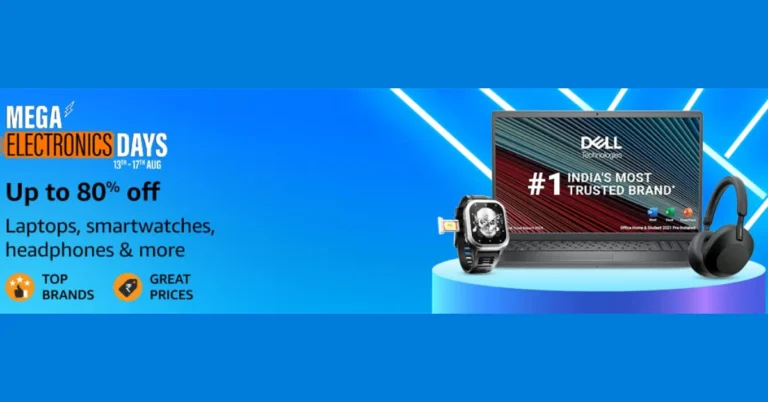 Amazon kicks off Mega Electronics Days, with up to 80% off on Laptops, Headphones, Tablets, Cameras and more
