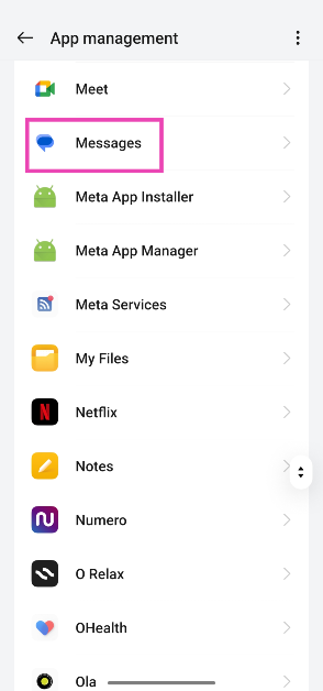 Step 2: Select the app for which you want to turn off floating bubble notifications. 2 Methods to Disable Floating Notification Bubbles on Android