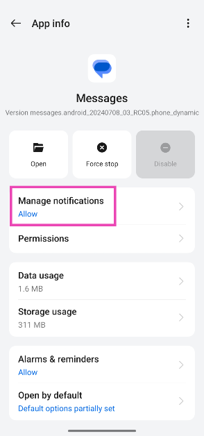 Step 3: Tap on Manage notifications. 2 Methods to Disable Floating Notification Bubbles on Android