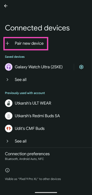Step 4: Tap on Pair new device. This will turn on the Bluetooth on your phone. How to Connect a Bluetooth Speaker to Your Android Phone?