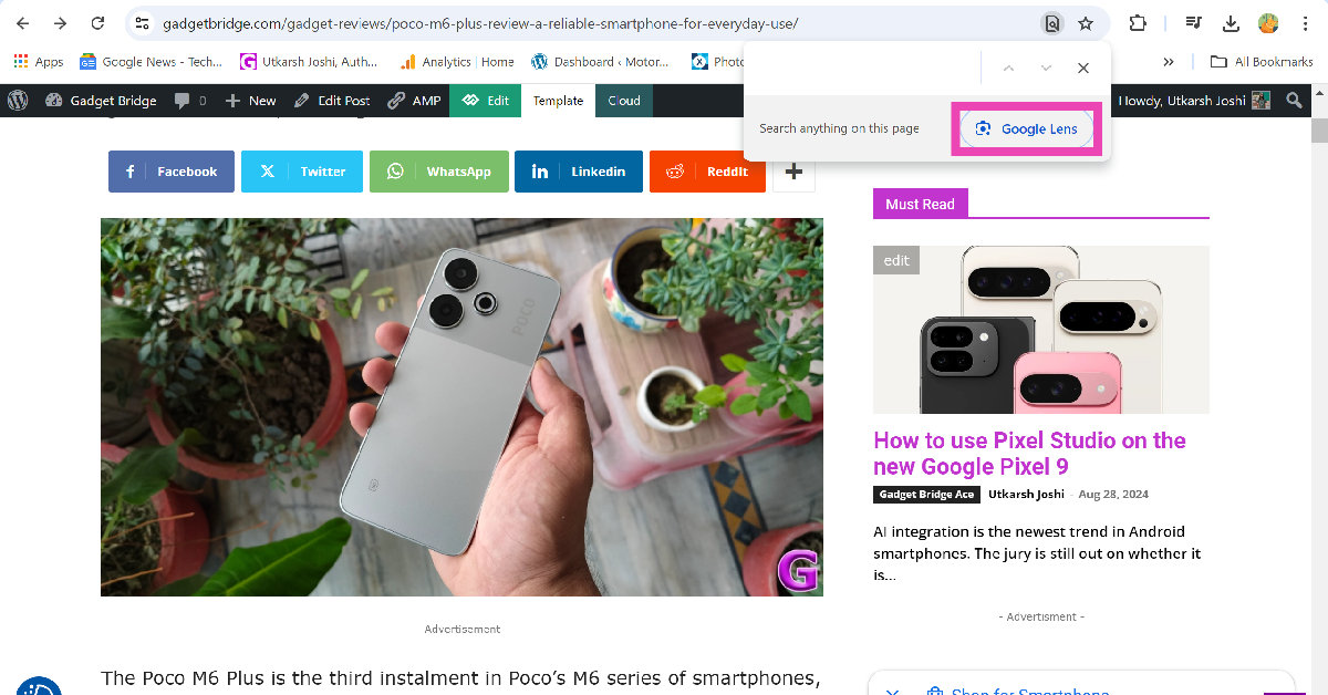 Use the keyboard shortcut