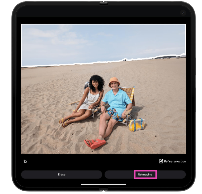 Step 5: Tap on Reimagine.