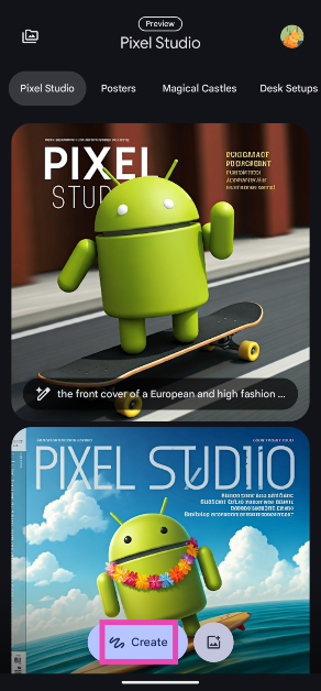 Step 2: Hit the Create button at the bottom of the screen.