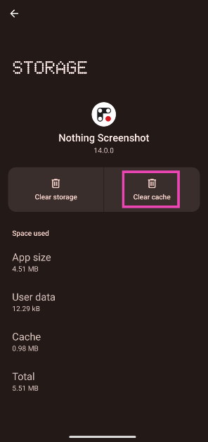 Step 5: Hit Clear cache. 8 Fast Ways to Fix ‘Android Screenshots Not Working’ Problem (2024)