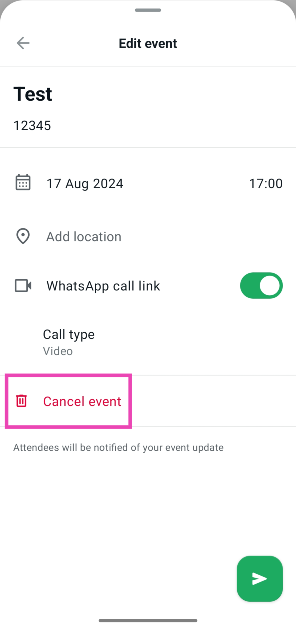 Step 9: Once the event has been shared with the group, other participants can select whether they want to attend it or not. How to create an event on WhatsApp (2024)