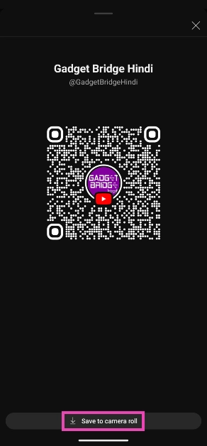 Step 5: Tap on Save to camera roll.
