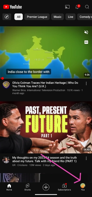 Step 2: Switch to the You tab by tapping your profile picture at the bottom right corner of the screen. 2 ways to view your seasonal YouTube Music Recap (2024)