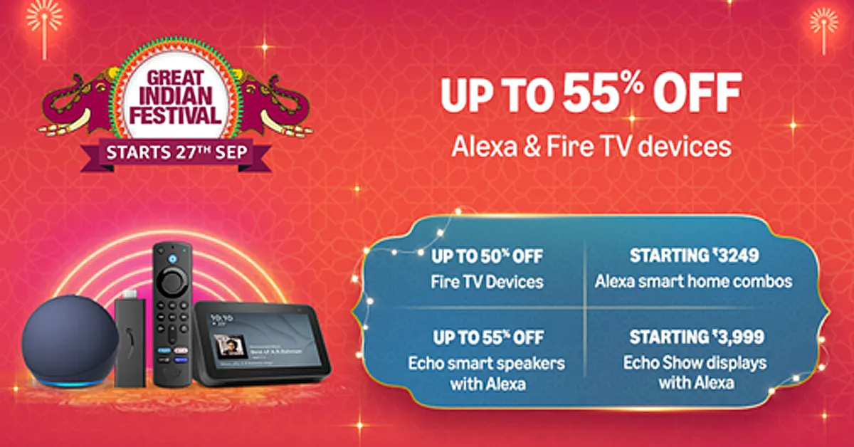 Amazon Sale 2024 - Amazon Great Indian Festival -Alexa smart home devices discount - Echo Dot sale