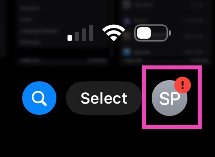 Step 2: Tap the profile icon in the top right corner of the screen.