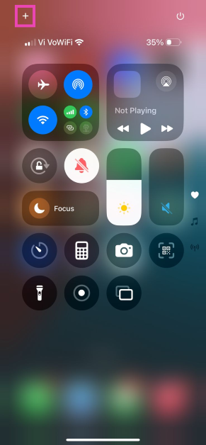 Step 2: Tap the plus icon at the top left corner of the screen. You can also tap and hold an empty stop to go into editing mode.