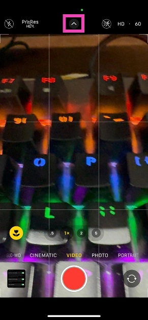 Step 2: Tap the arrow icon at the top of the screen.