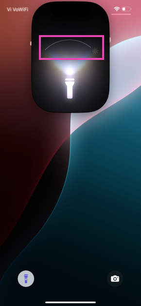 Step 3: Use the horizontal slider on the animation to change the beam width of the light.