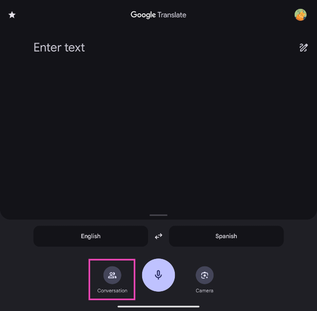 Step 3: Tap on Conversation.
