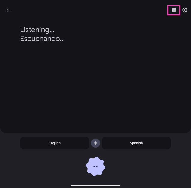 Step 4: Hit the Face to Face icon in the top right section of the screen.