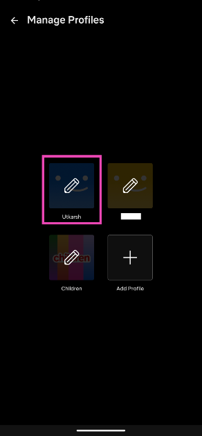 Step 5: Tap your profile. How to lock your Netflix profile with a PIN (2024)
