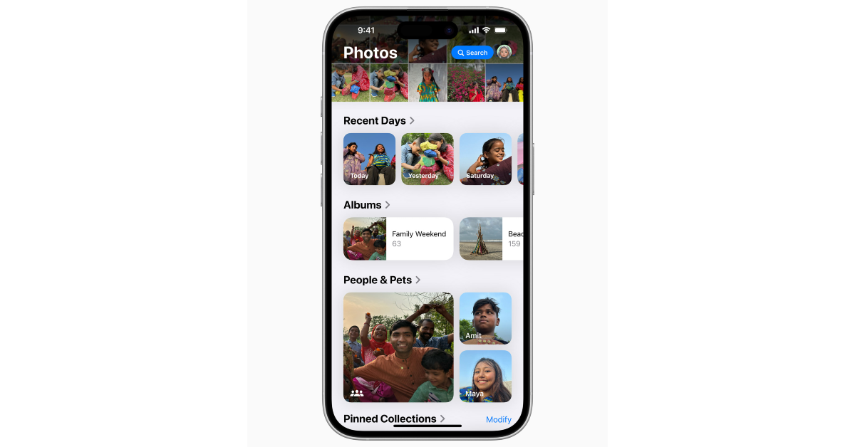 Collections in Photos app