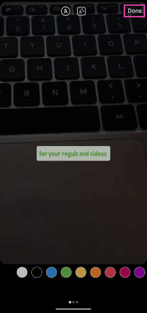 Step 8: Tap the two ‘A’ icons up top to change the style and colour of the subtitles.