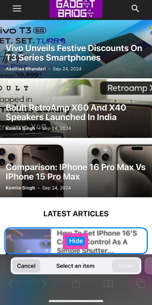 Step 5: Hit OK in the popup box. How to hide ads in Safari on iOS 18?