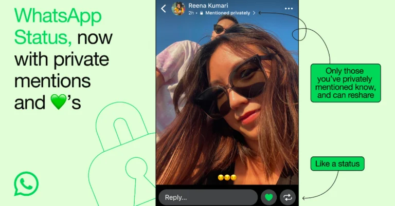 WhatsApp new features update: Brings status likes, private mentions and the ability to reshare status features to users