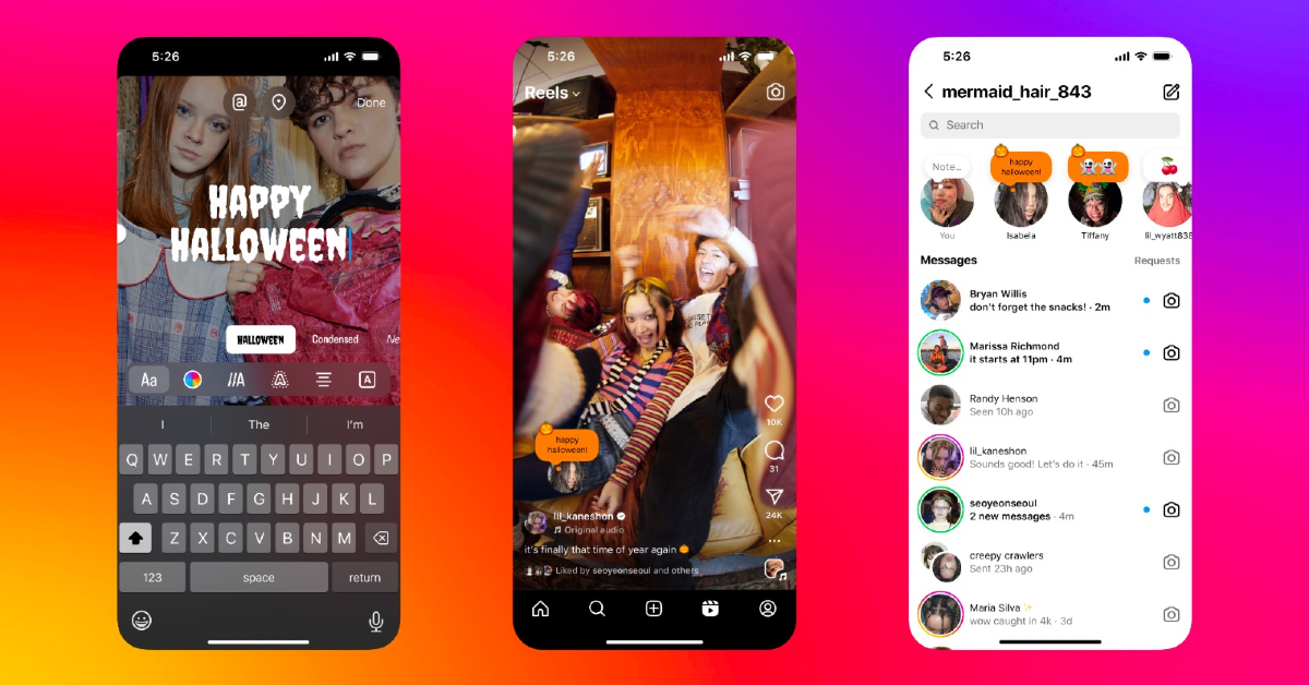 Instagram introduces Halloween-themed features