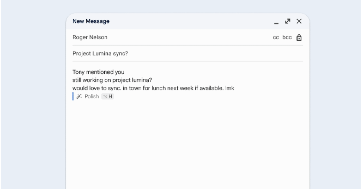 Google expands Help Me Write feature to Gmail for web, adds Polish feature to both web and mobile platforms