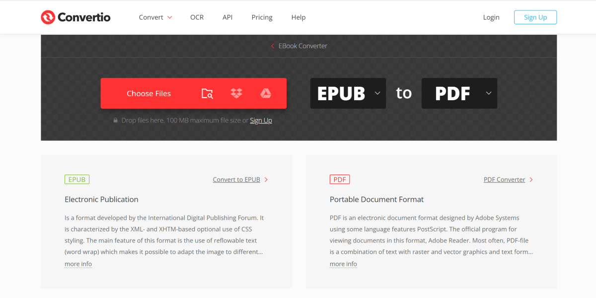 Convertio 13 Best EPUB to PDF Converters for Phones and PCs (2024)