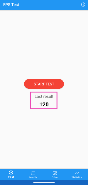 Step 4: The refresh rate will be displayed on the screen.