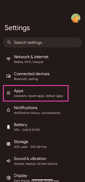 Step 1: Go to Settings and select Apps. Instagram opening the wrong link? Try these 10 fixes (2024)