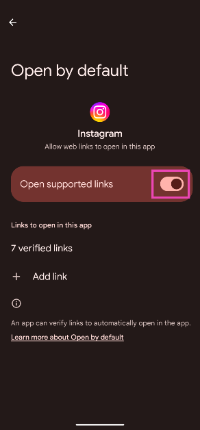 Step 4: Scroll down and select Instagram. Instagram opening the wrong link? Try these 10 fixes (2024)
