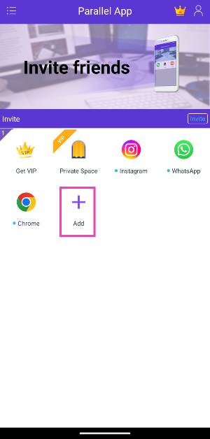 Step 2: Tap the plus icon.