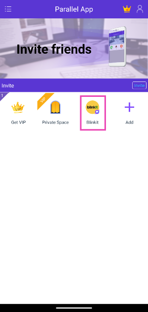 Step 4: Parallel App will download the app and add it to its library. Tap on the app's icon to open it.