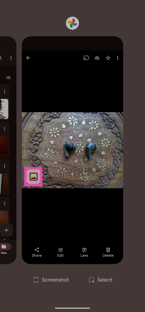 Step 3: Hit the image icon next to the picture.