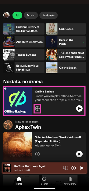 Step 3: Tap the playlist to open it and hit the plus icon to save it in your library. How to turn on and use Offline Backup on Spotify? (2024)