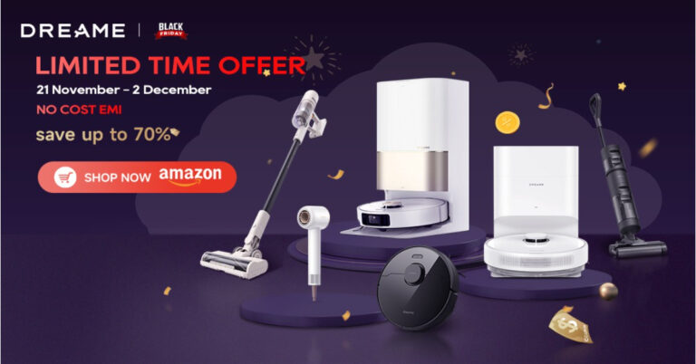 Black Friday Sale: Up to 70% off on Dreame smart home cleaning product and hair styling tools