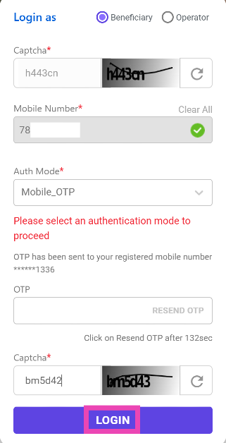 Step 6: Hit Login.