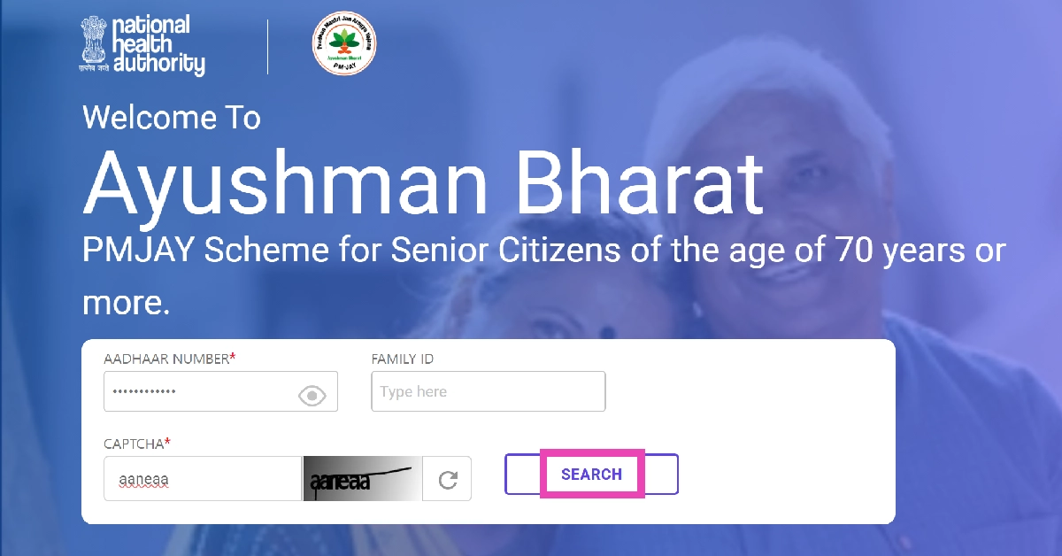 Step 10: Hit Search. How to apply for the Ayushman Vaya Vandana Card online? 
