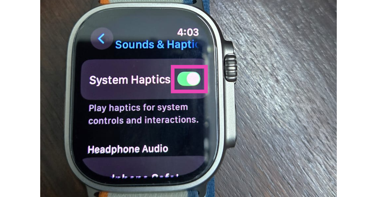 Step 3: Turn on the toggle switch next to System Haptics.