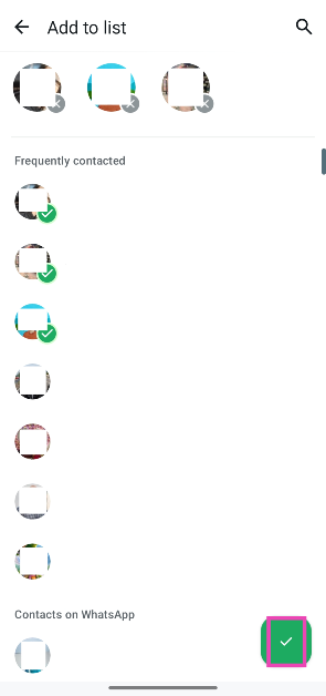 Step 4: Tap on Add people or groups to add contacts to your list.