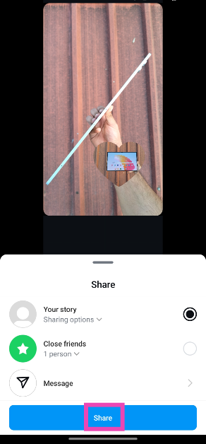 Step 8: Hit Share.