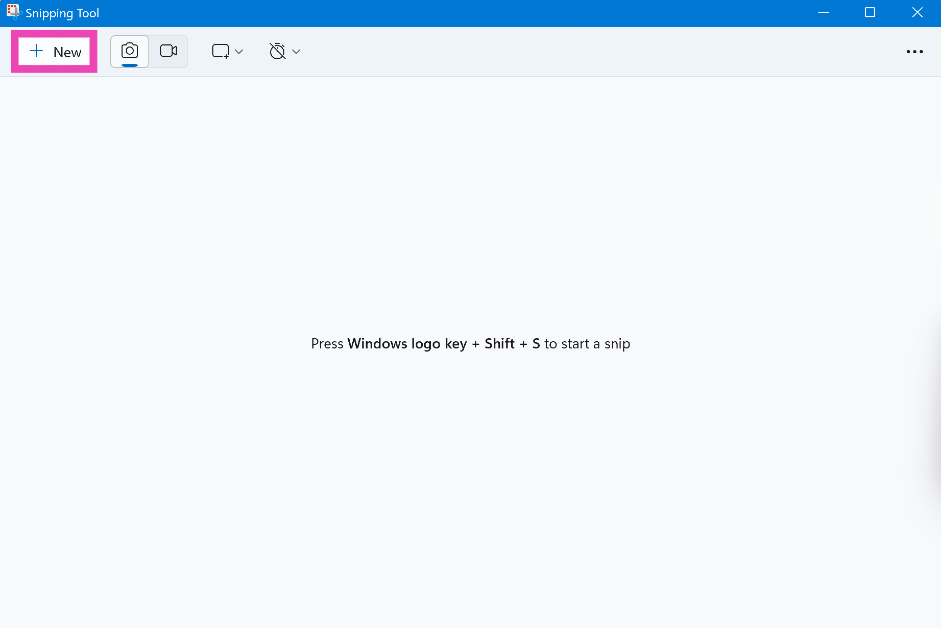 Step 2: Click on New and take a screenshot of the QR code or hit the ellipses and upload the image from your PC’s local storage.
